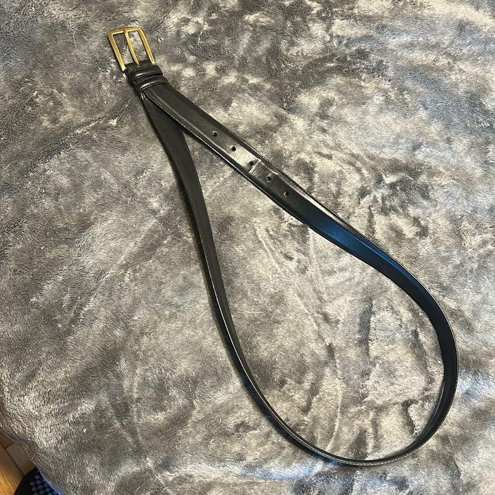 Allen Edmonds Black Calfskin Belt